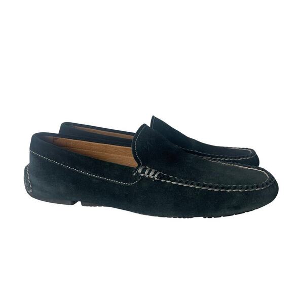 Fratelli Rossetti Men’s Green Suede Loafer SIZE 8.5 with White Stitching - Picture 7 of 8